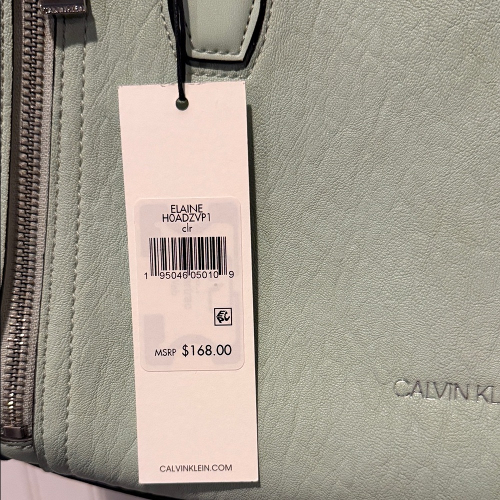 Calvin Klein Mint Green Satchel Bag - Picture 2 of 4